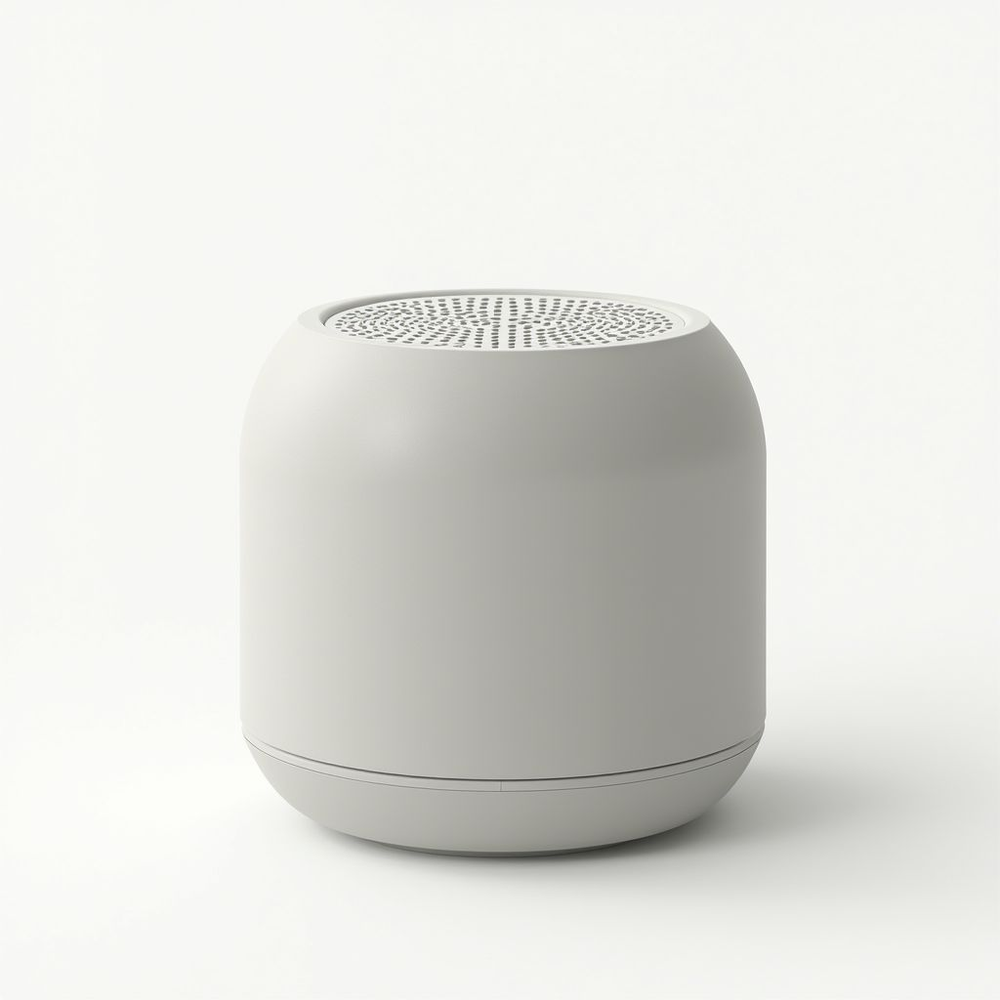 AI-generated minimalist speaker concept
